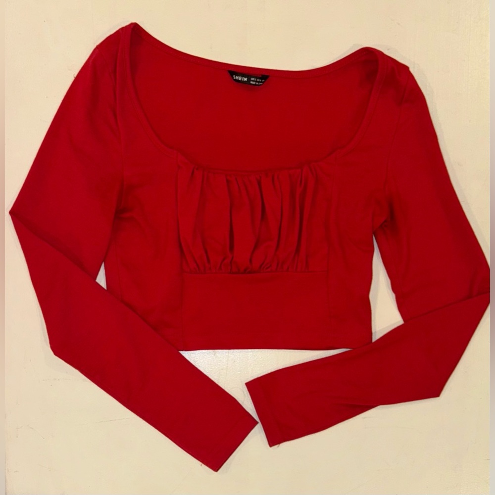SHEIN Red Long Sleeve top
